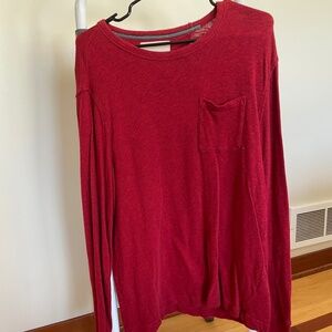 Banana Republic Heritage Collection Red Long Sleeve Shirt, Size L
